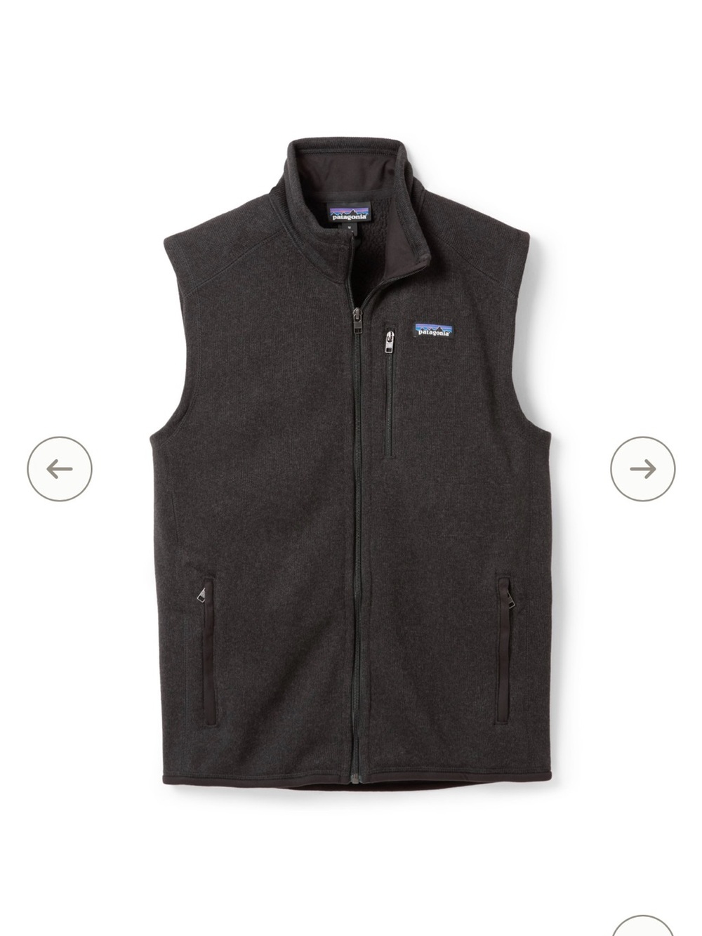 Patagonia men’s Better Sweater Fleece Vest Size L